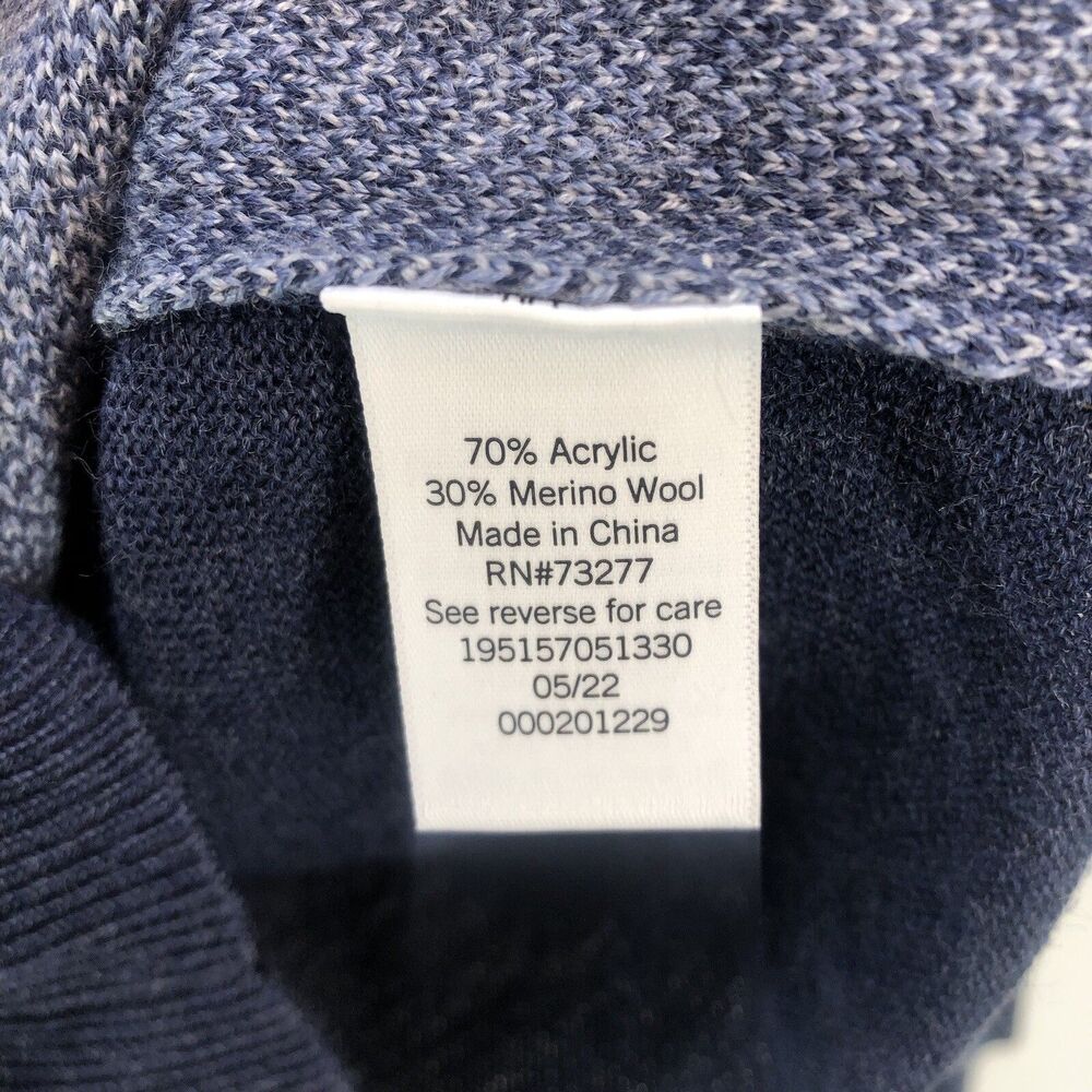New Apt. 9 Merino Men's Sz Small Sweater Pullover Colorblock Stretch Round Neck - Picture 10 of 11